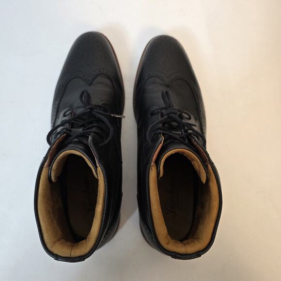 Florsheim Rucci Mens 10M Black Leather Wingtip Ankle Lace Up Boots main image 8